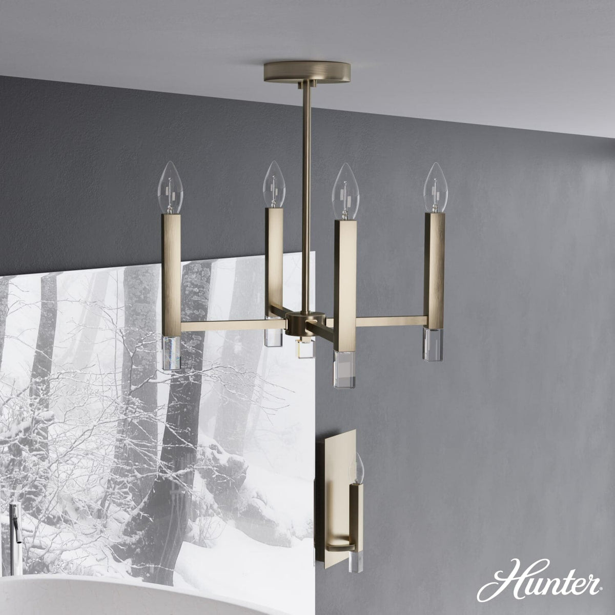 Sunjai 4 Light Pendant