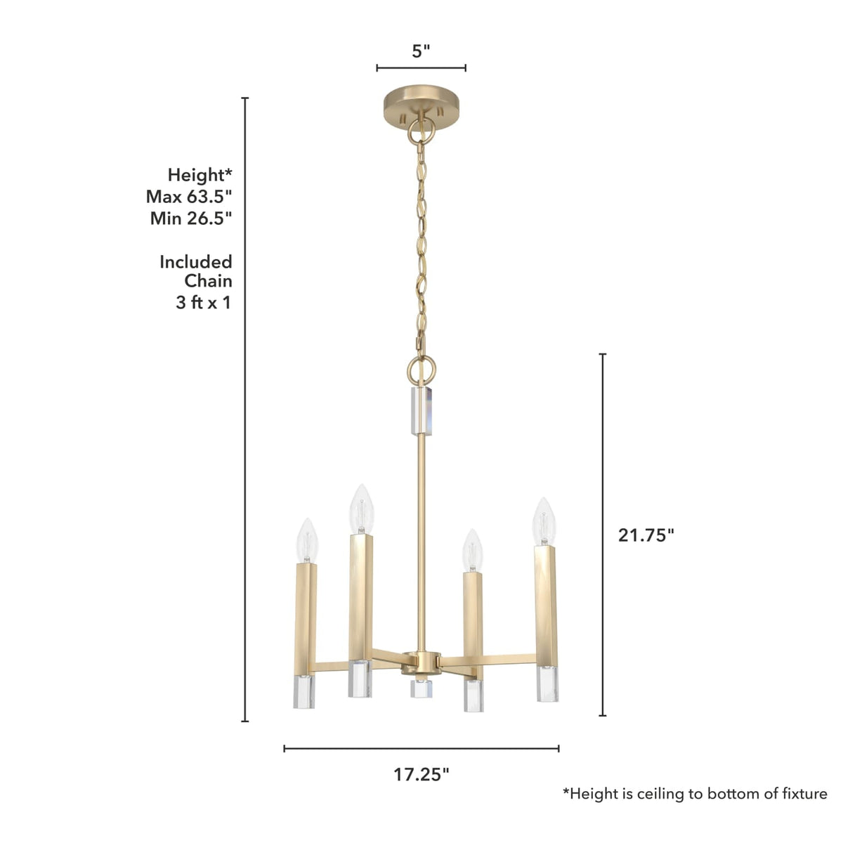 Sunjai 4 Light Pendant