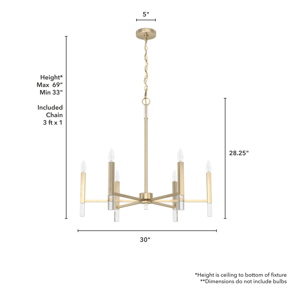 Sunjai 6 Light Chandelier