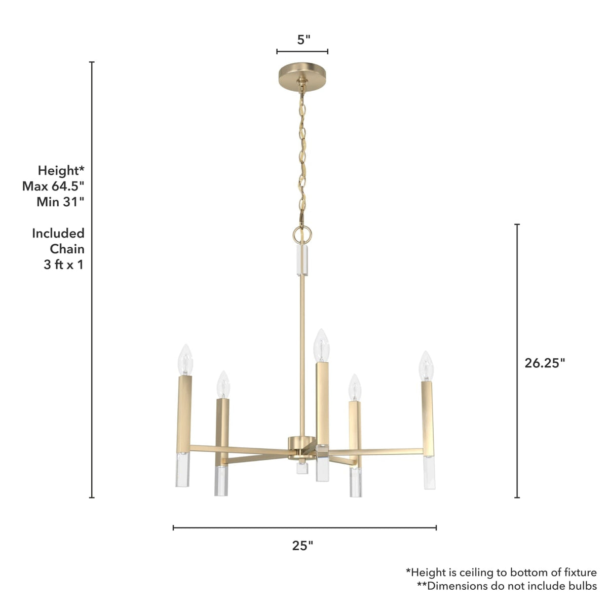 Sunjai 5 Light Chandelier