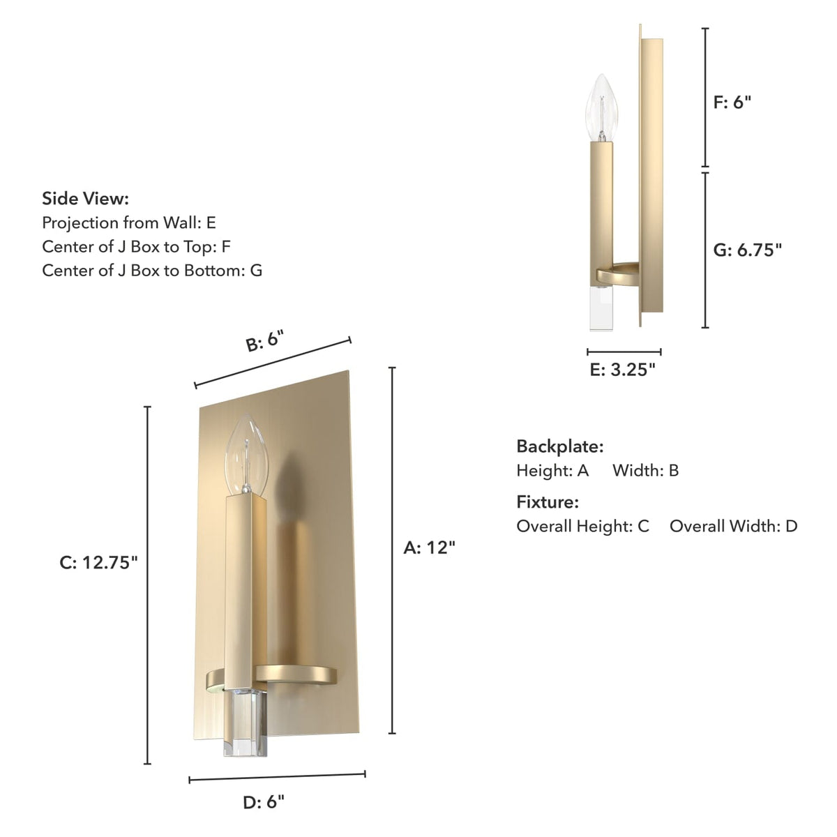 Sunjai 1 Light Wall Sconce