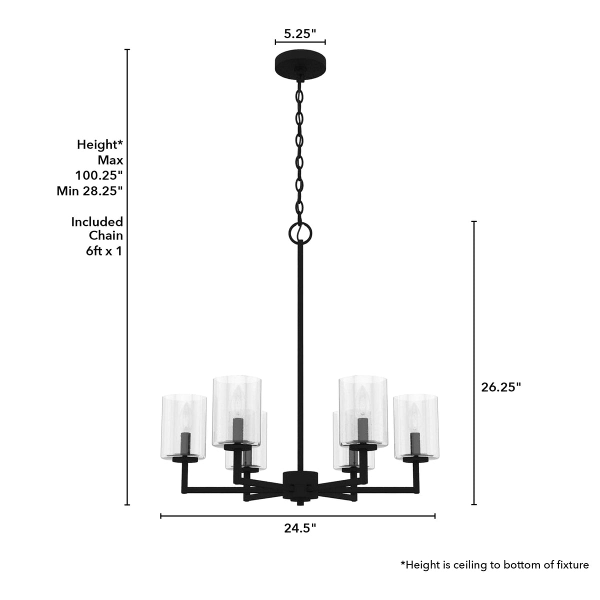 Kerrison 6 Light Chandelier