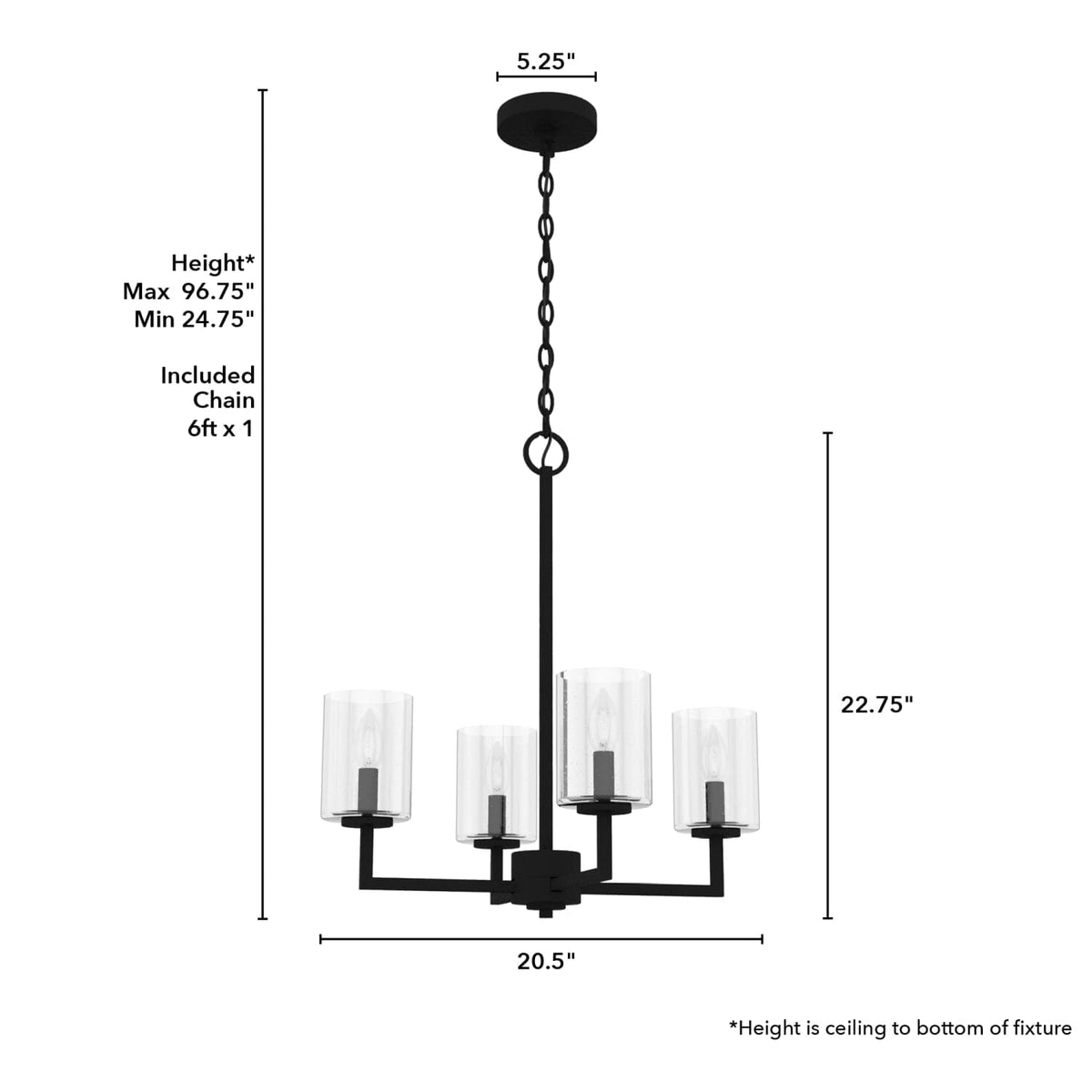 Kerrison 4 Light Chandelier
