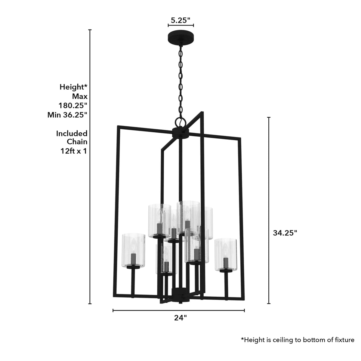 Kerrison 8 Light Large Foyer Pendant