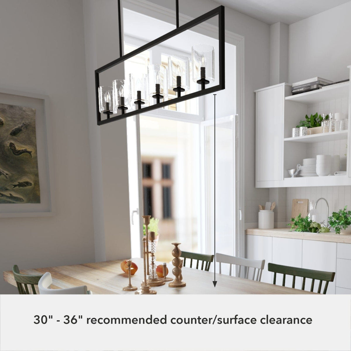 Kerrison 6 Light Linear Chandelier