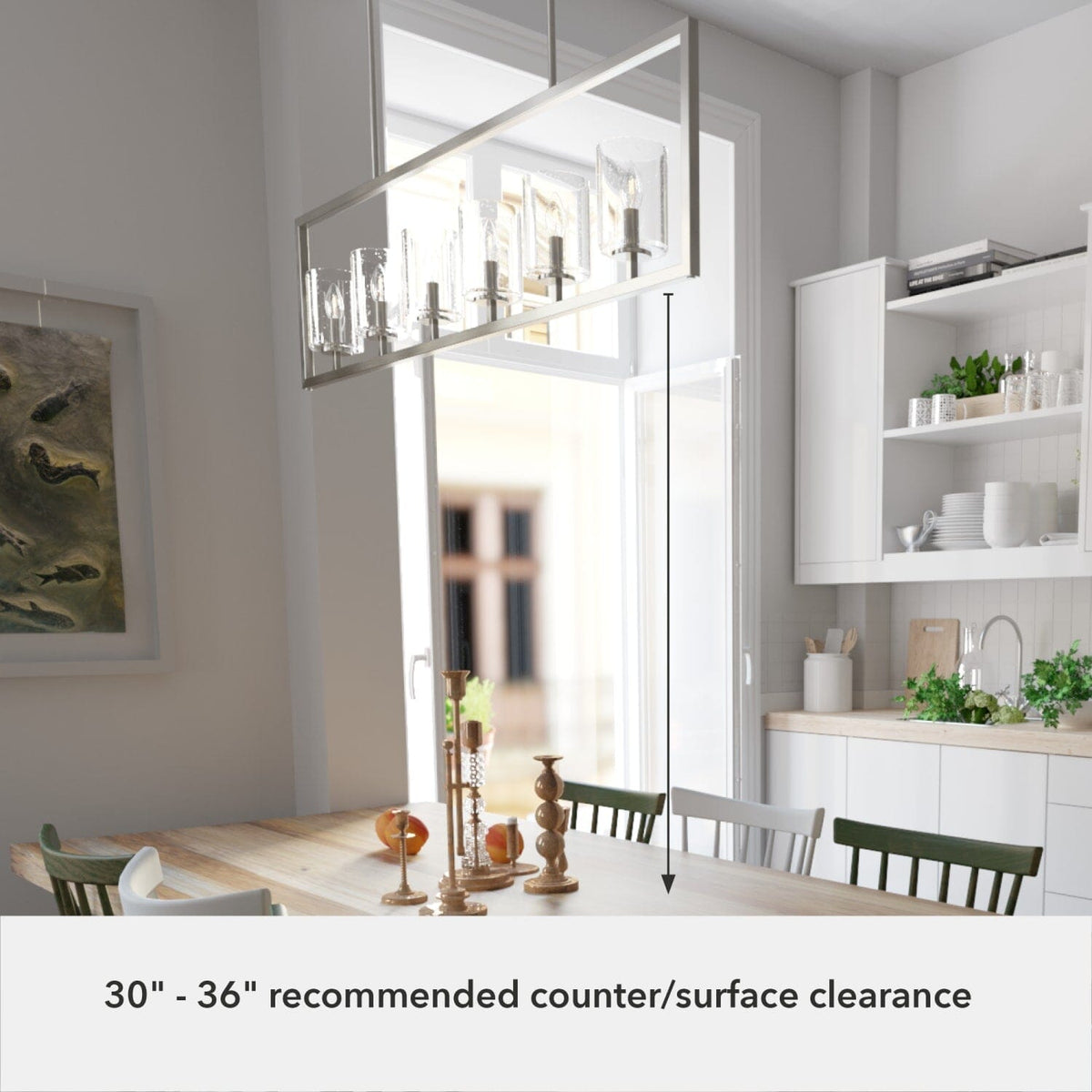 Kerrison 6 Light Linear Chandelier