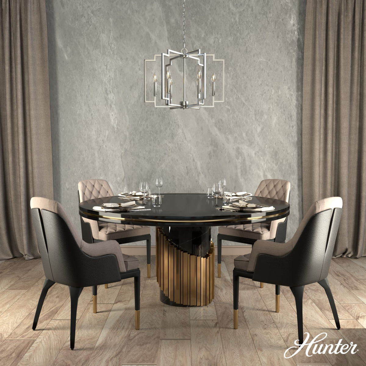 Zoanne 6 Light Chandelier 24 Inch