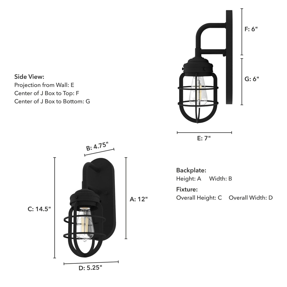Starklake 1 Light Wall Sconce