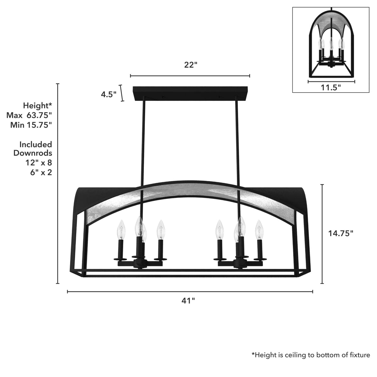 Dukestown Linear 8 Light
