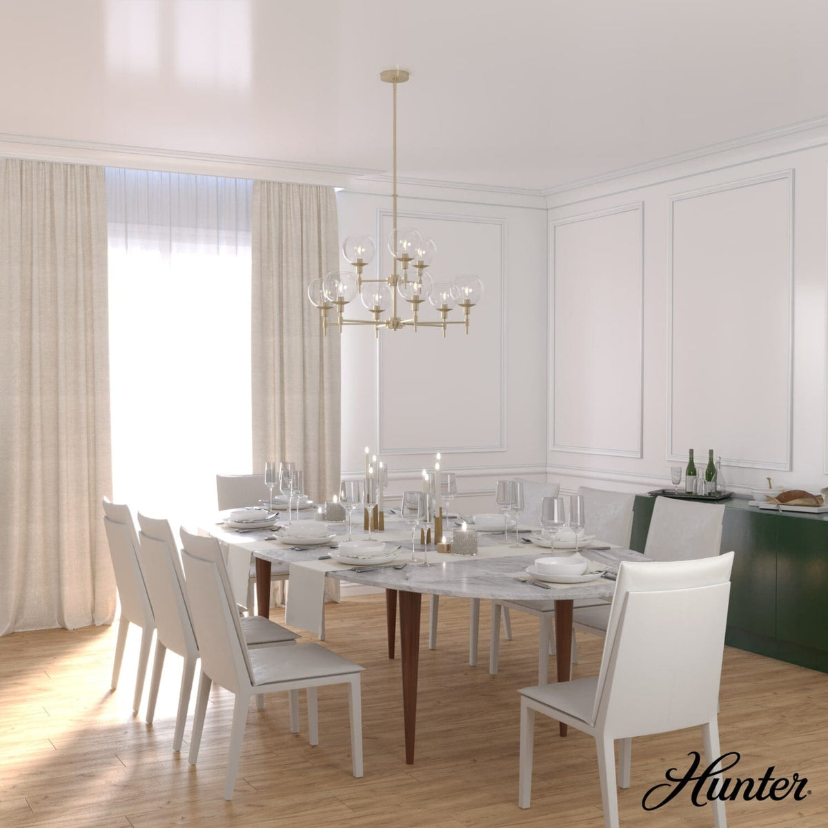 Xidane 9 Light 2 Tier Chandelier