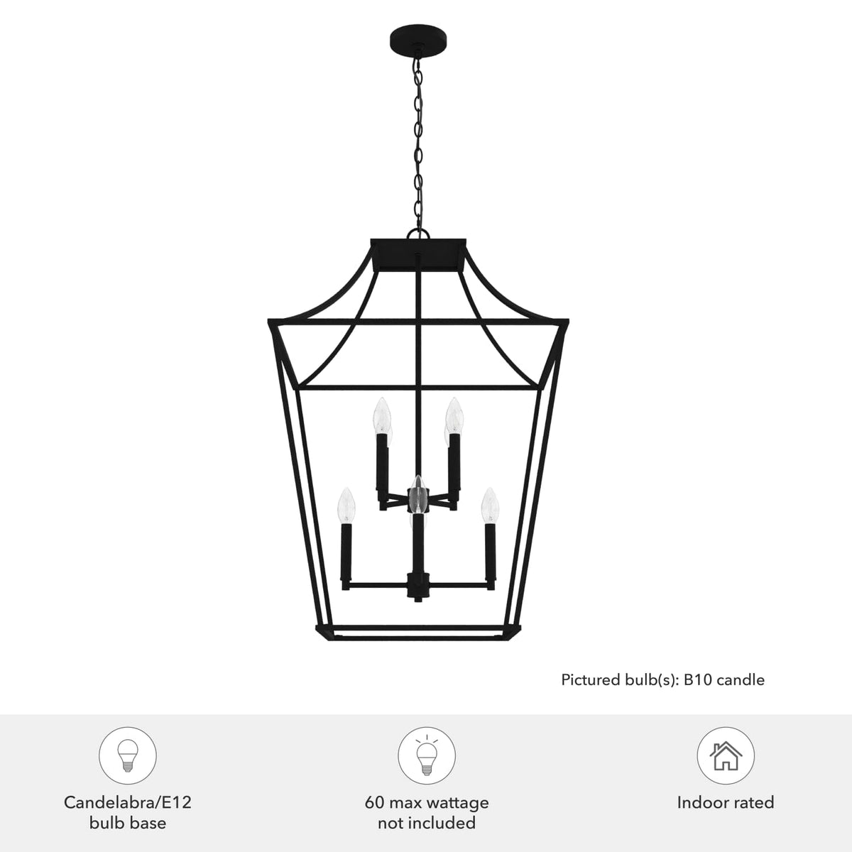Laurel Ridge 8 Light Lantern Pendant 23 inch