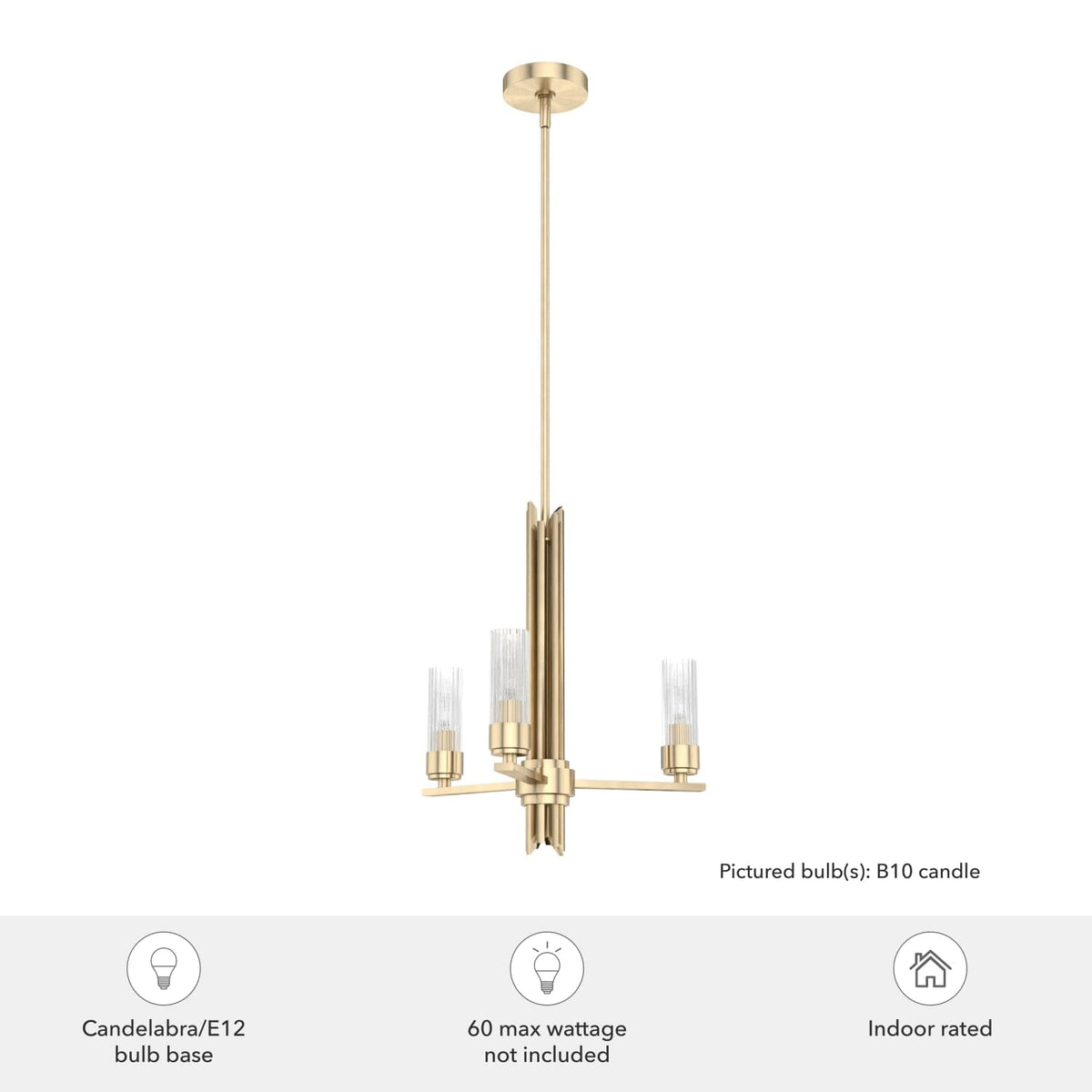 Gatz 3 Light Chandelier
