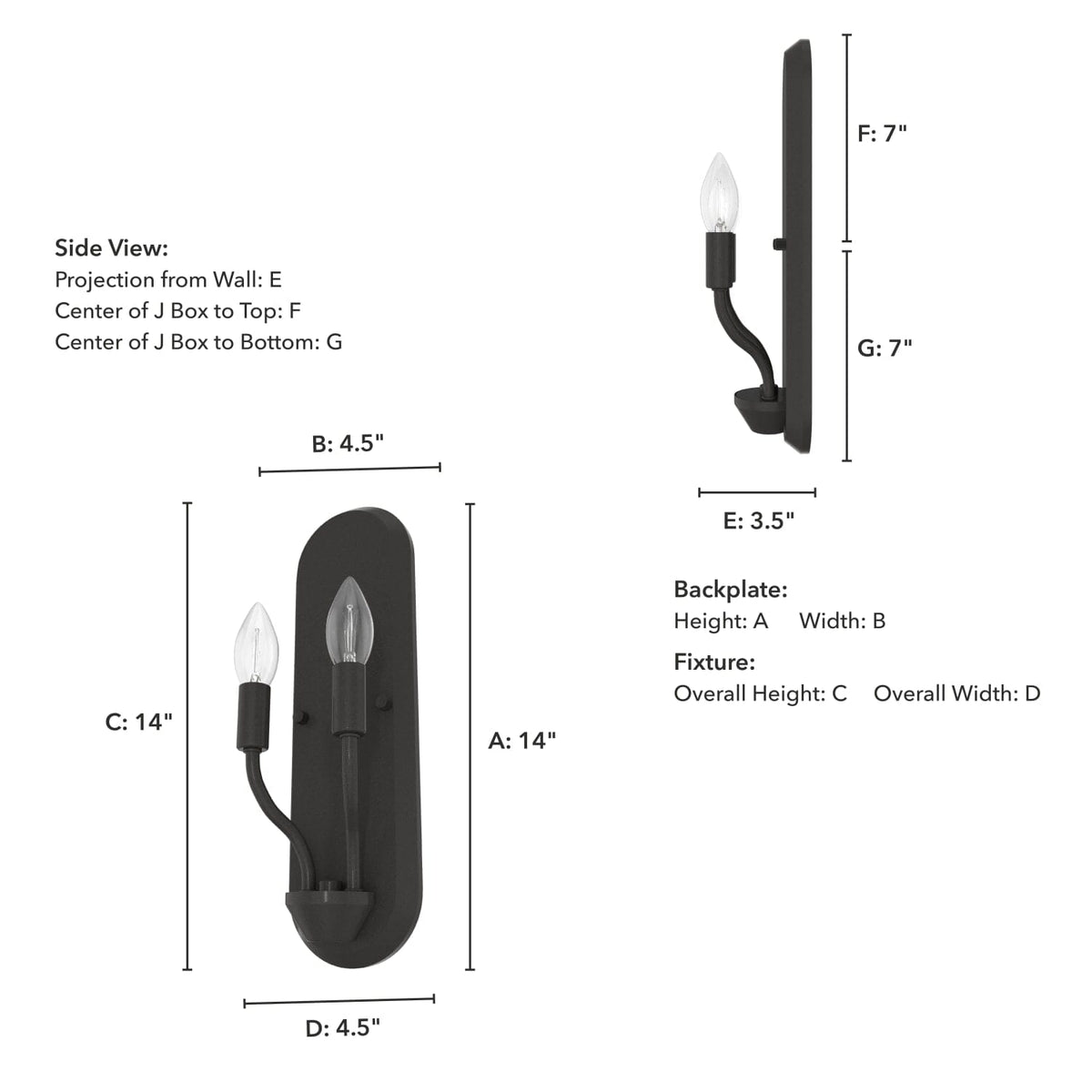 Merlin 2 Light Wall Sconce