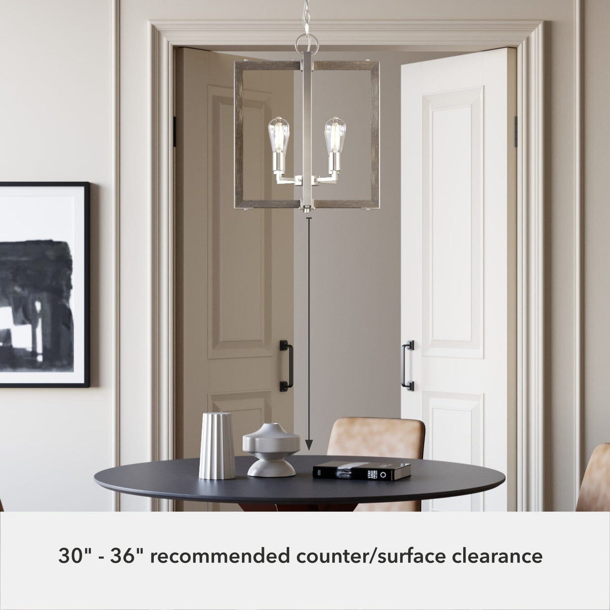 Woodburn 4 Light 18 Inch Foyer Pendant