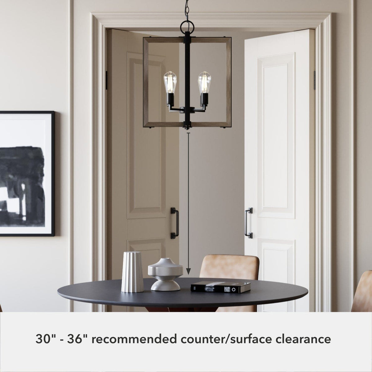 Woodburn 4 Light 18 Inch Foyer Pendant