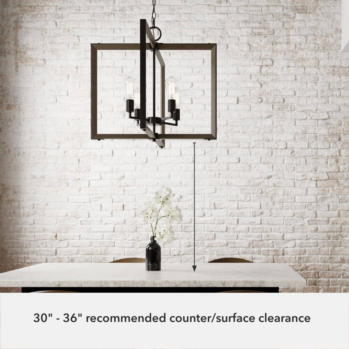 Woodburn 4 Light 24 Inch Foyer Pendant