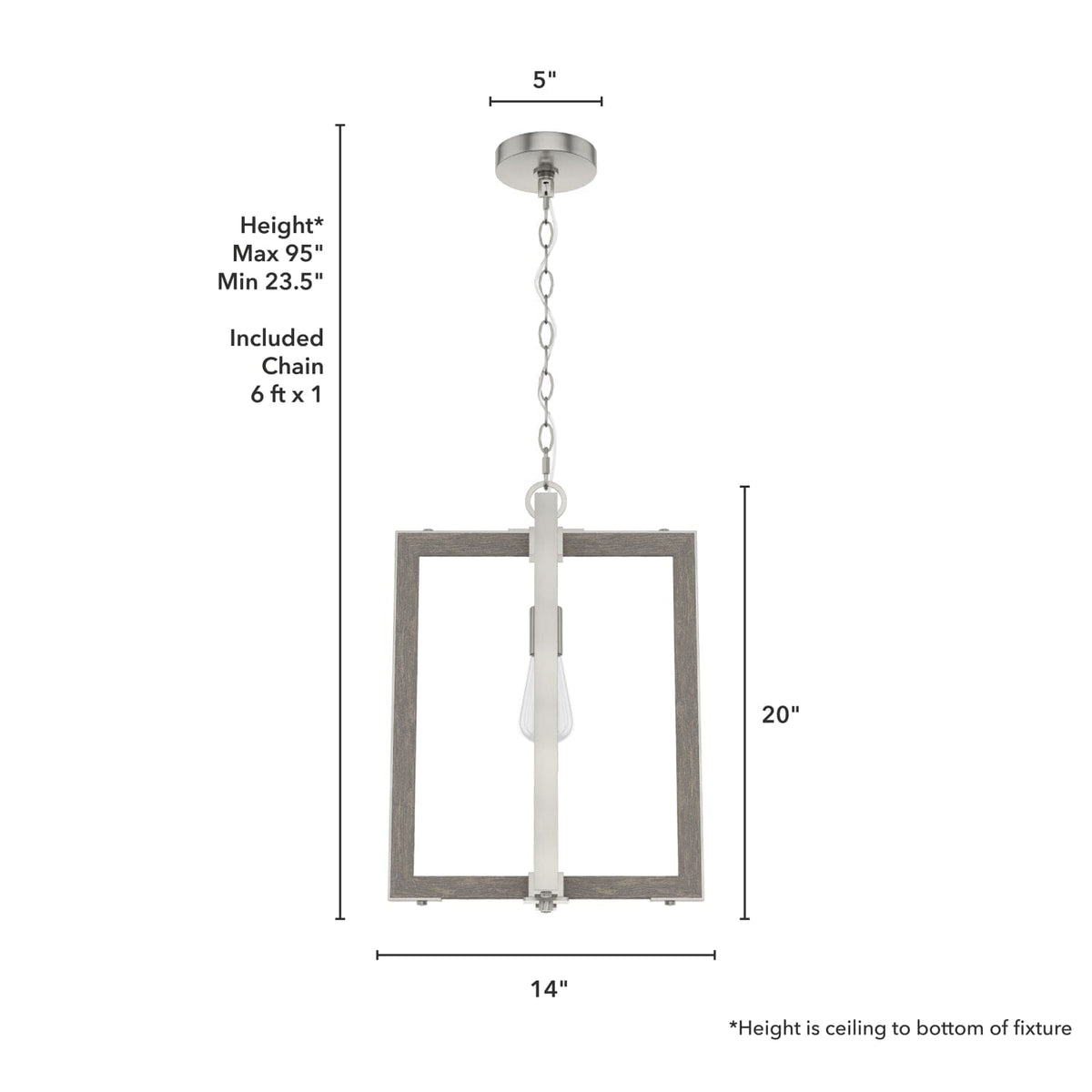 Woodburn 1 Light Pendant