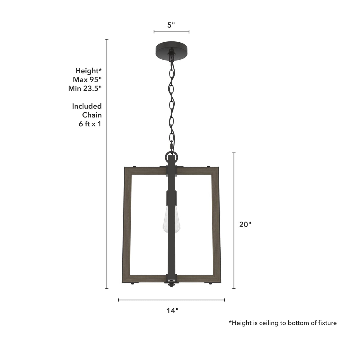 Woodburn 1 Light Pendant