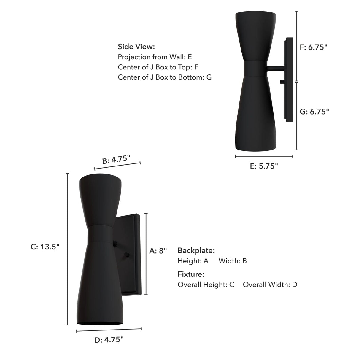 Zola Up and Down 2 Light Sconce