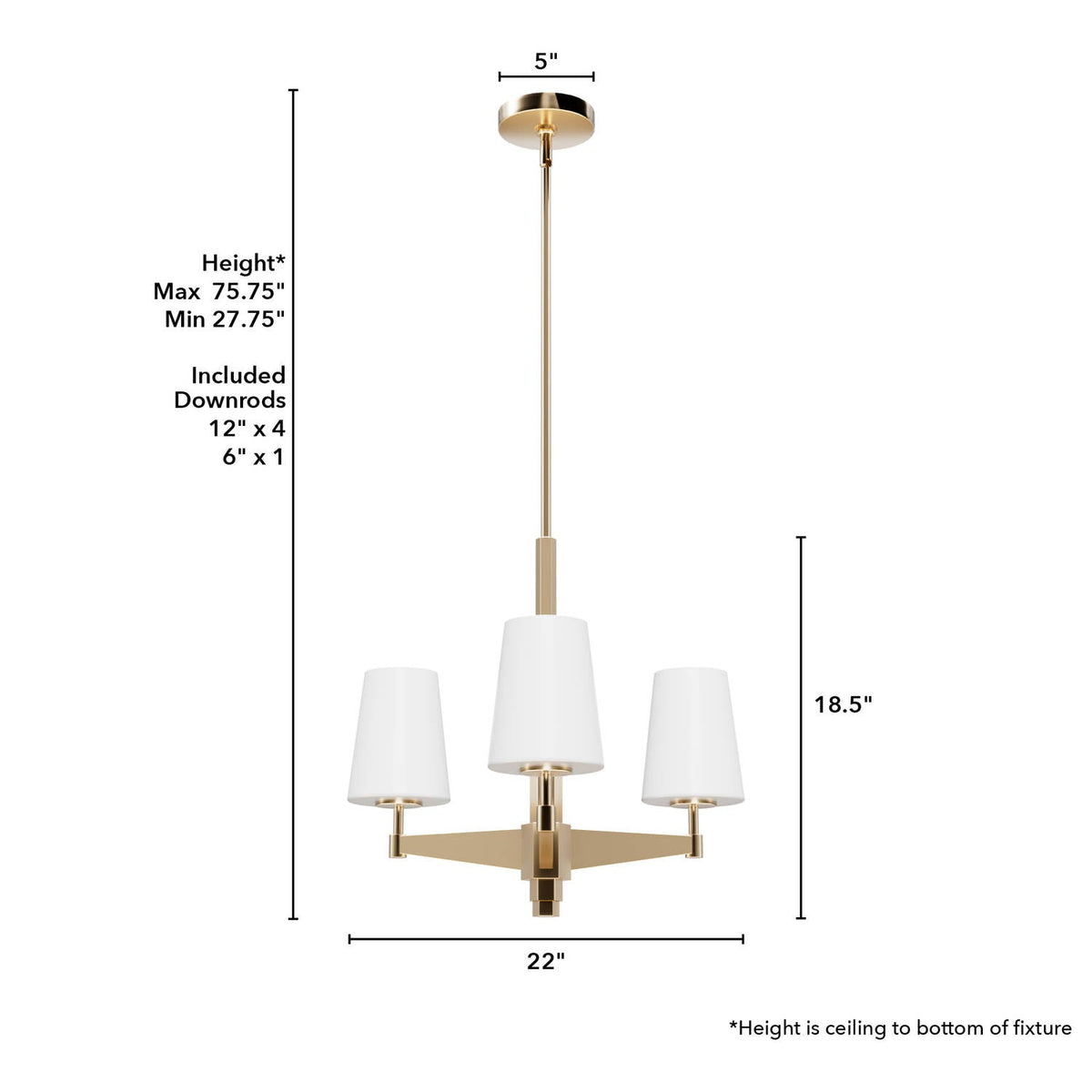 Nolita 3 Light Chandelier
