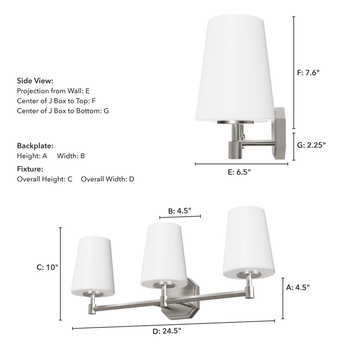 Nolita 3 light vanity