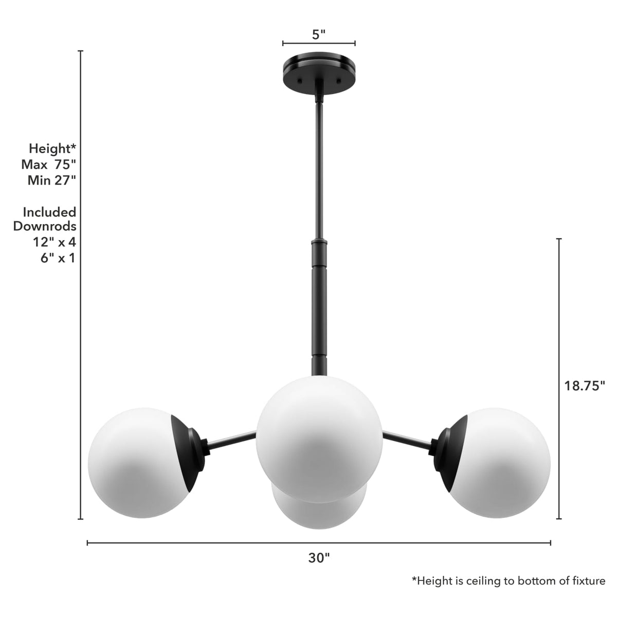 Hepburn 4 Light Chandelier
