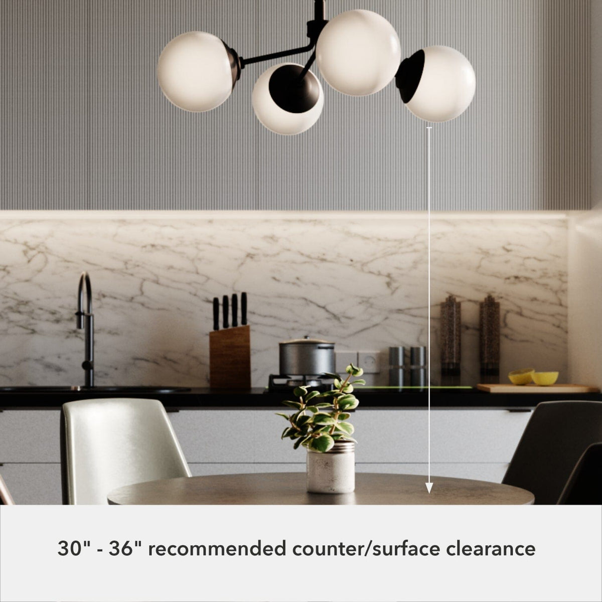 Hepburn 4 Light Chandelier