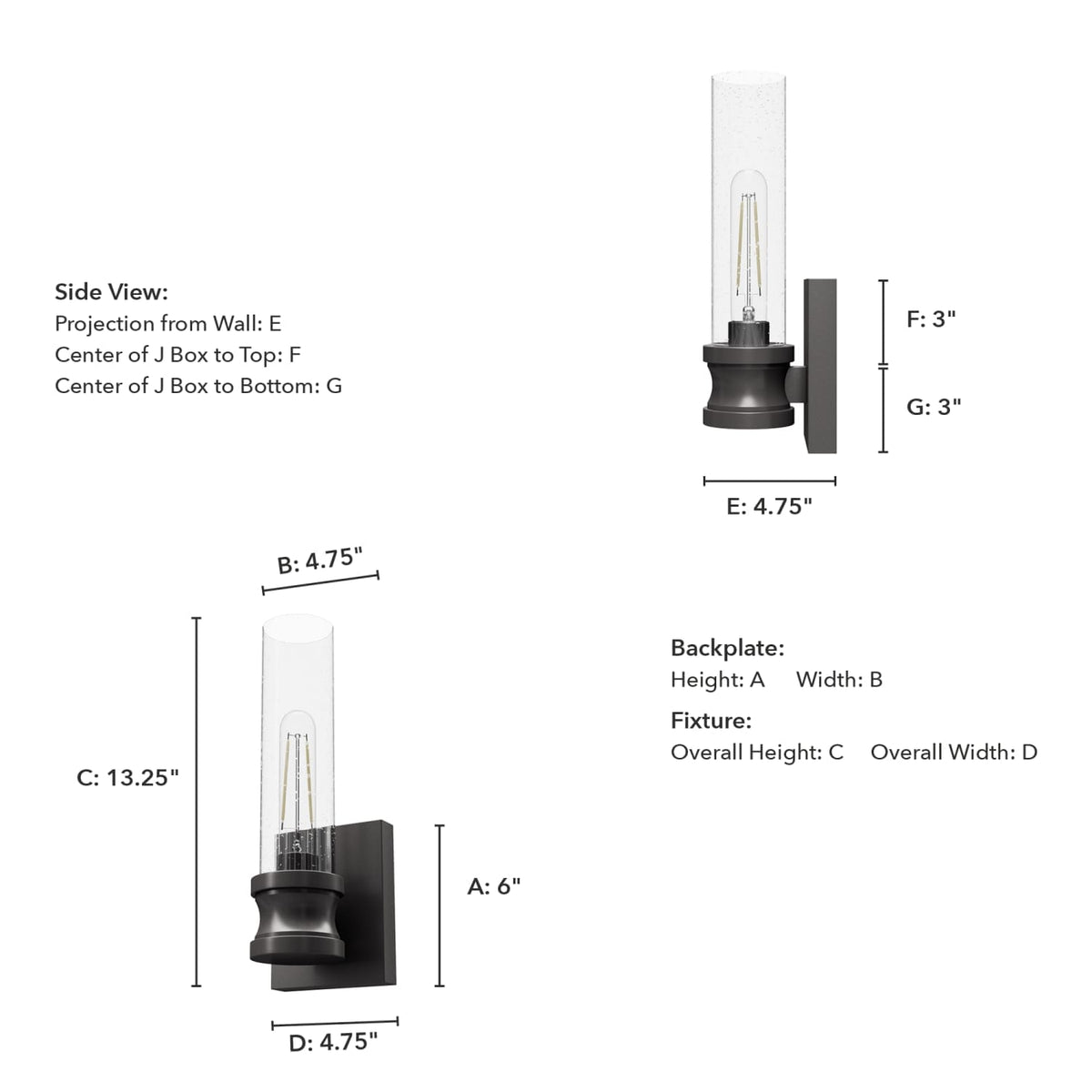 Lenlock Wall Sconce 1 Light 13 inch