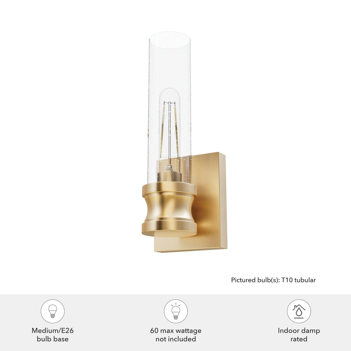 Lenlock Wall Sconce 1 Light 13 inch