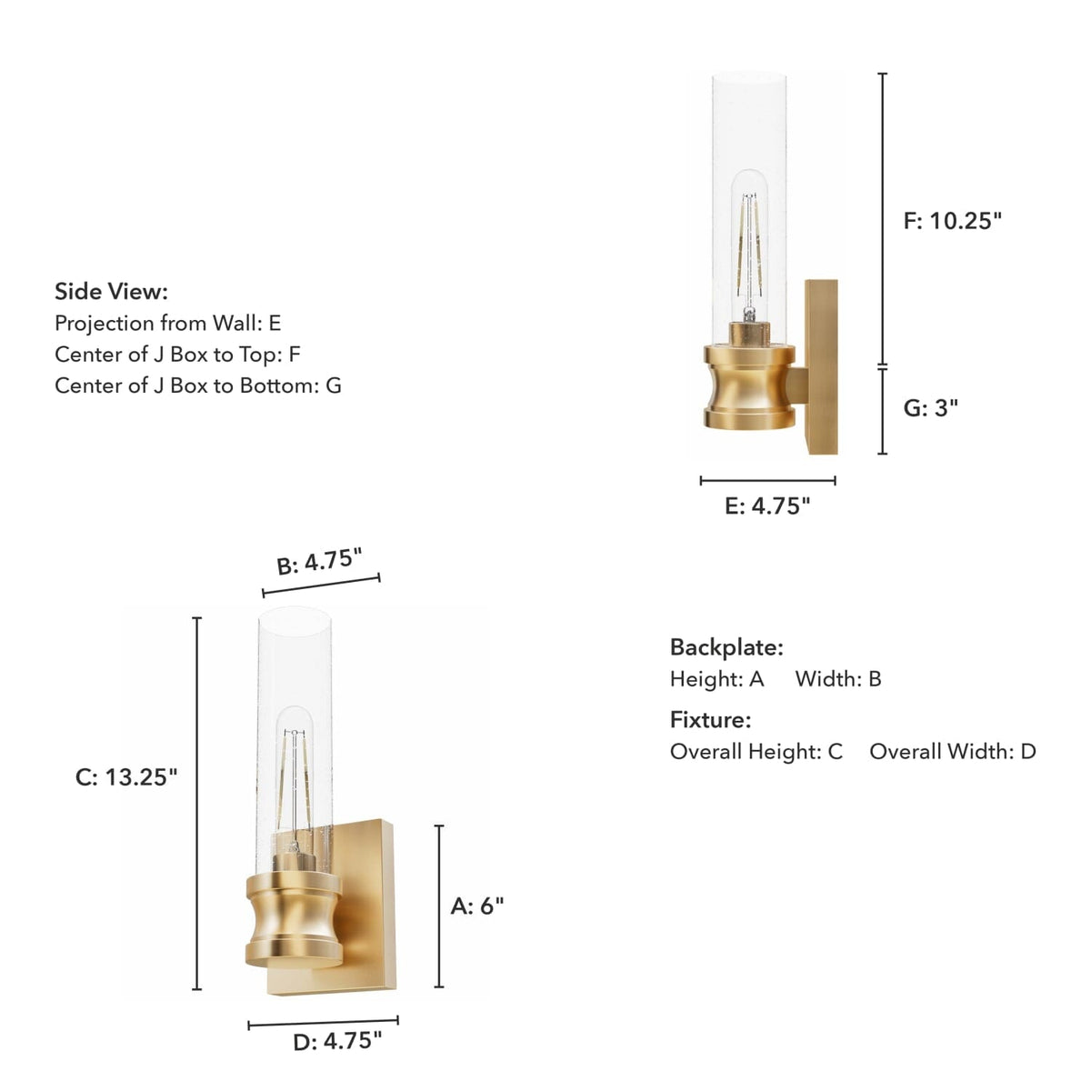 Lenlock Wall Sconce 1 Light 13 inch