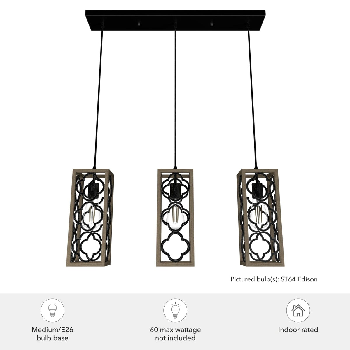 Gablecrest 3 Light Linear Cluster