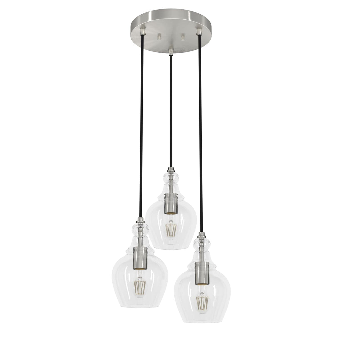 Maple Park 3 Light Round Cluster