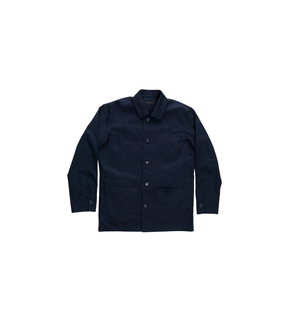 Michael Andrews Bespoke Navy Blue Twill Chore Coat - custom suits nyc bespoke tailor midtown, noho