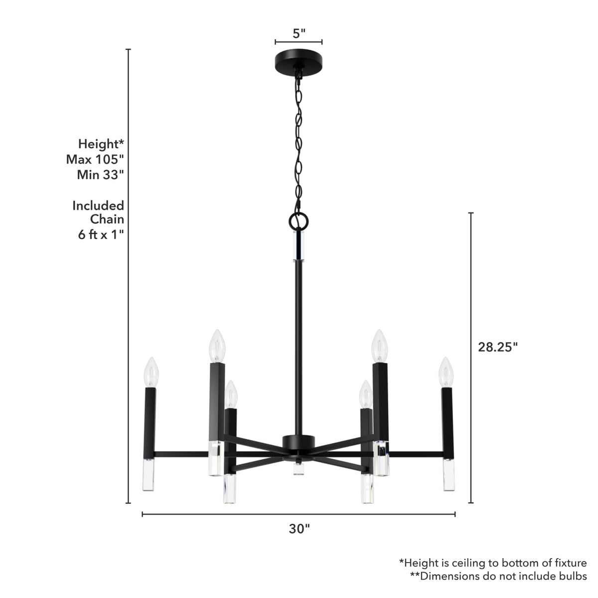 Sunjai 6 Light Chandelier