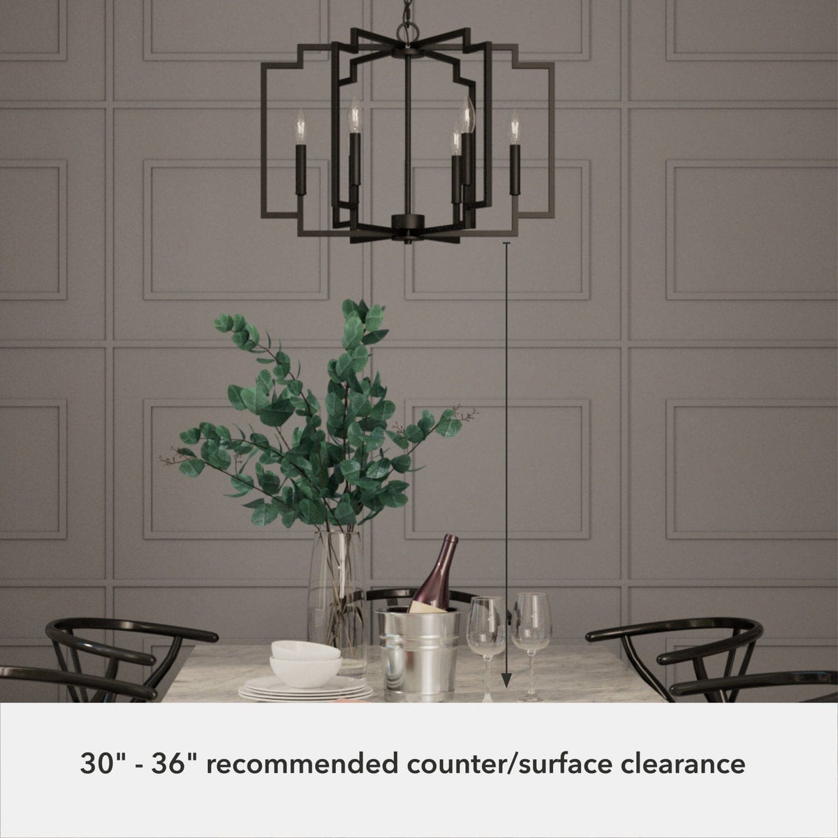 Zoanne 6 Light Chandelier 24 Inch