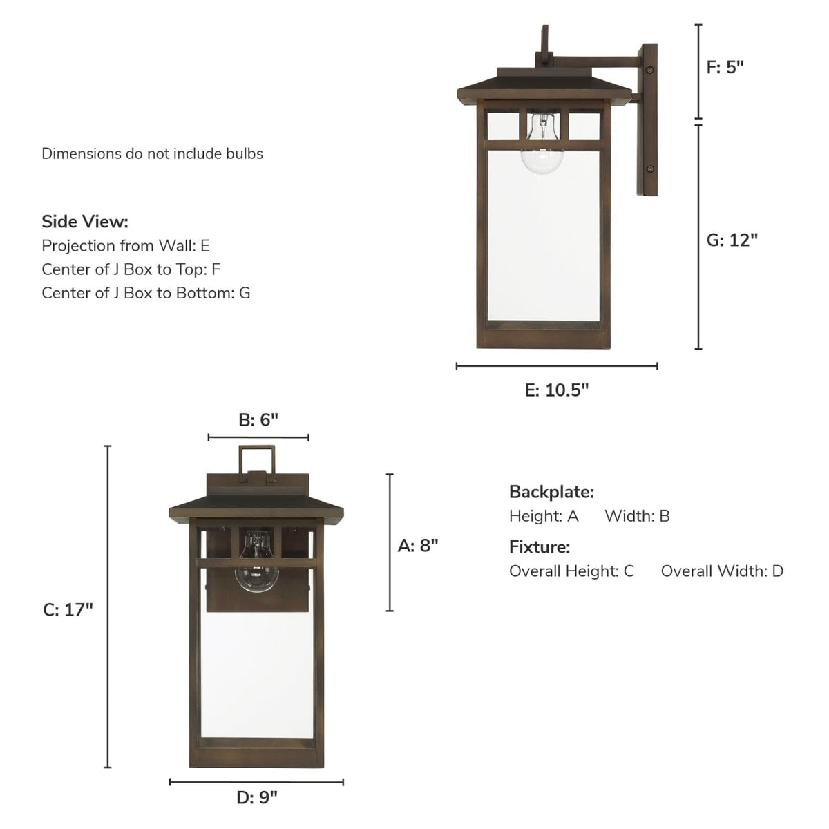 Yancy House Outdoor 1 Light Large 17 Inch Wall Light
