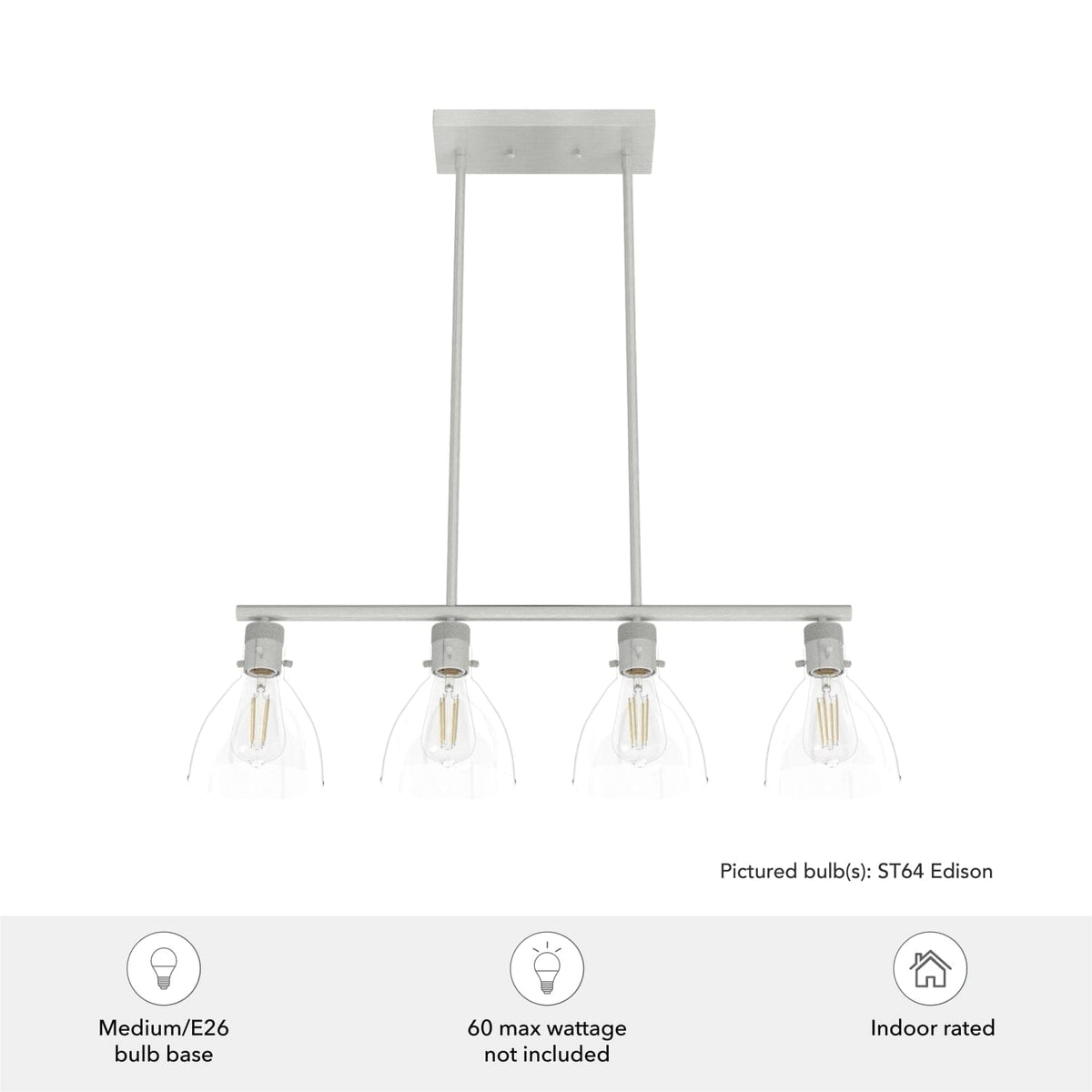 Van Nuys 4 Light Linear Chandelier