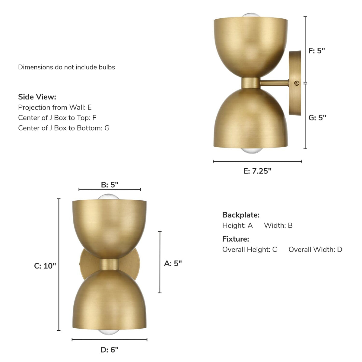 Erling 2 Light Medium 10 Inch Sconce