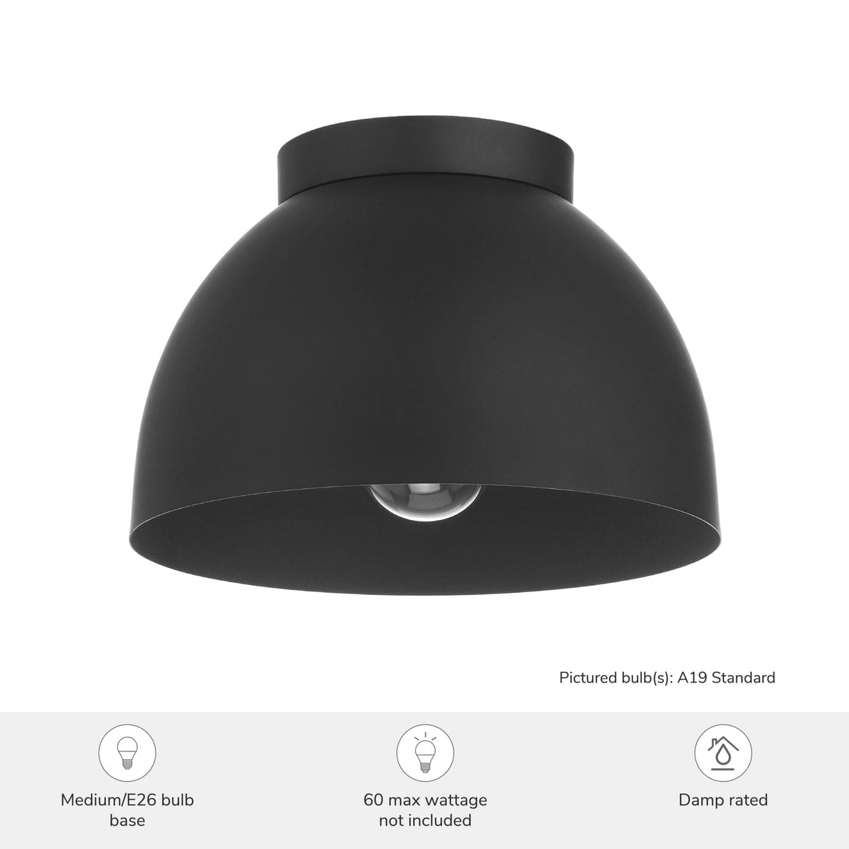 Erling 1 Light Medium 10 Inch Flush