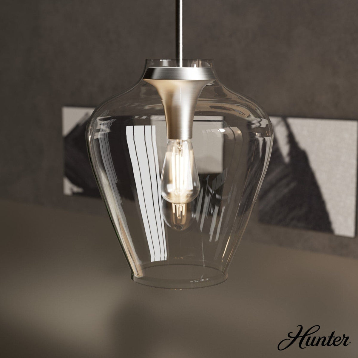 1 Light Medium 12 Inch Pendant