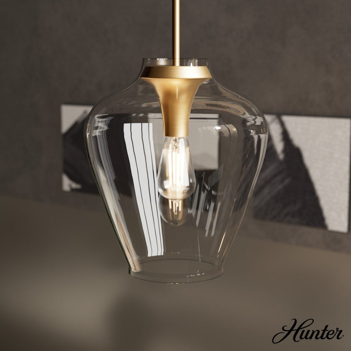 1 Light Medium 12 Inch Pendant