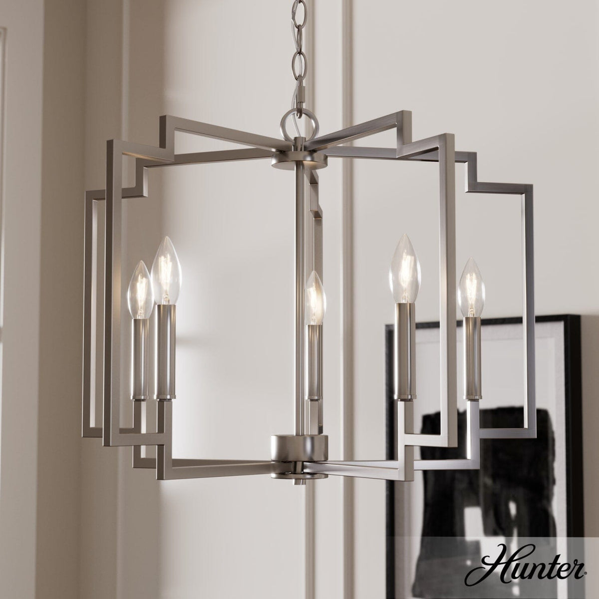5 Light Medium 24 Inch Chandelier