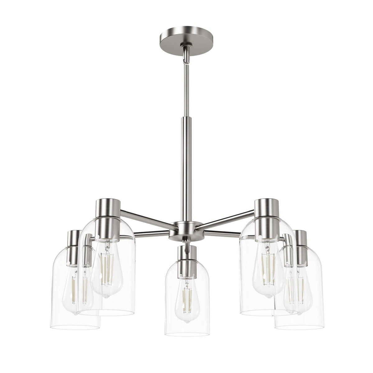 5 Light Medium 26 Inch Chandelier