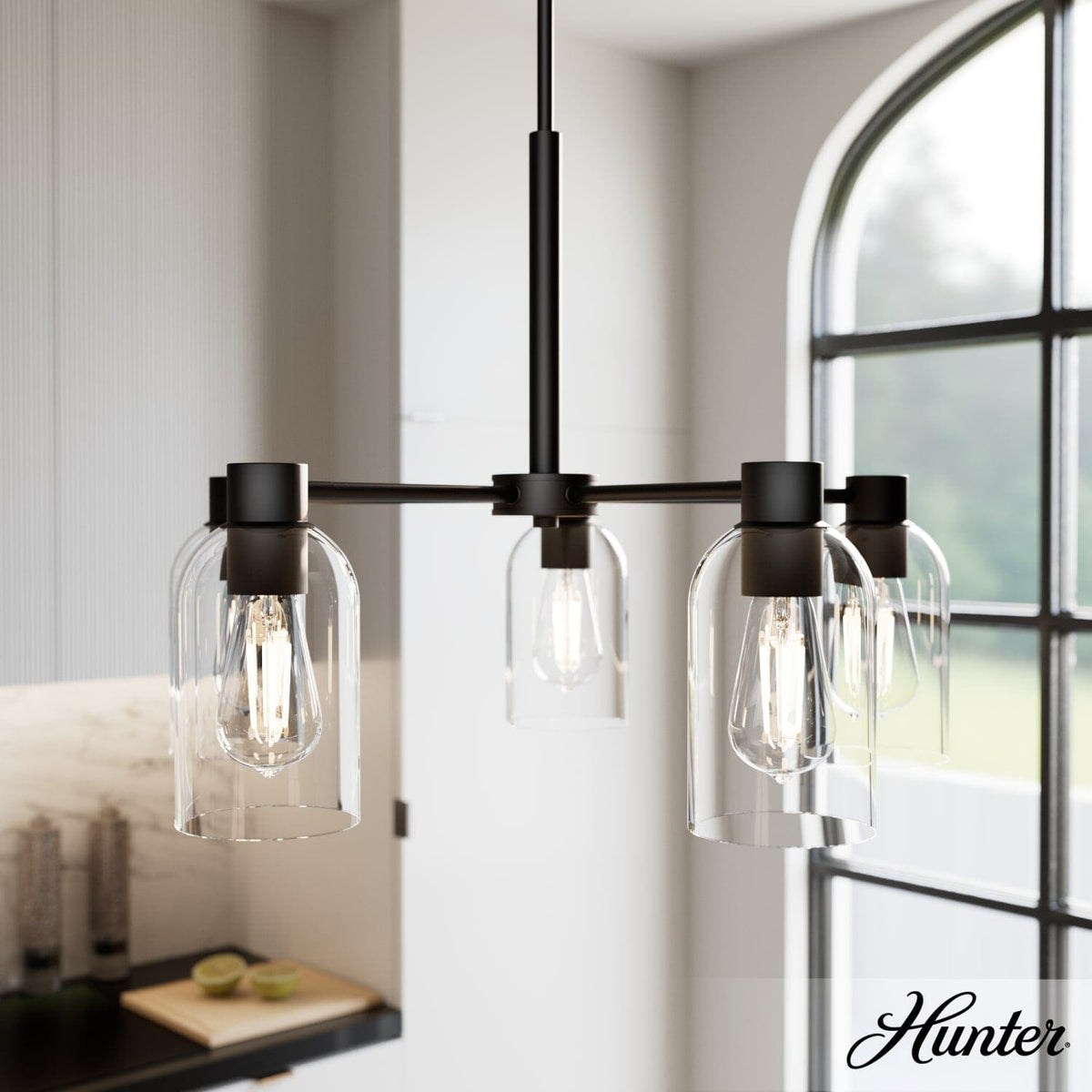 5 Light Medium 26 Inch Chandelier