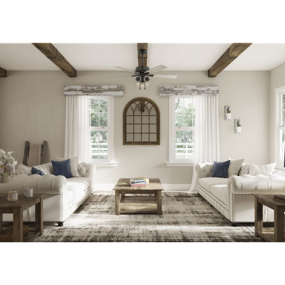 Hartland with LED Light and Pull Chain 52 inch
