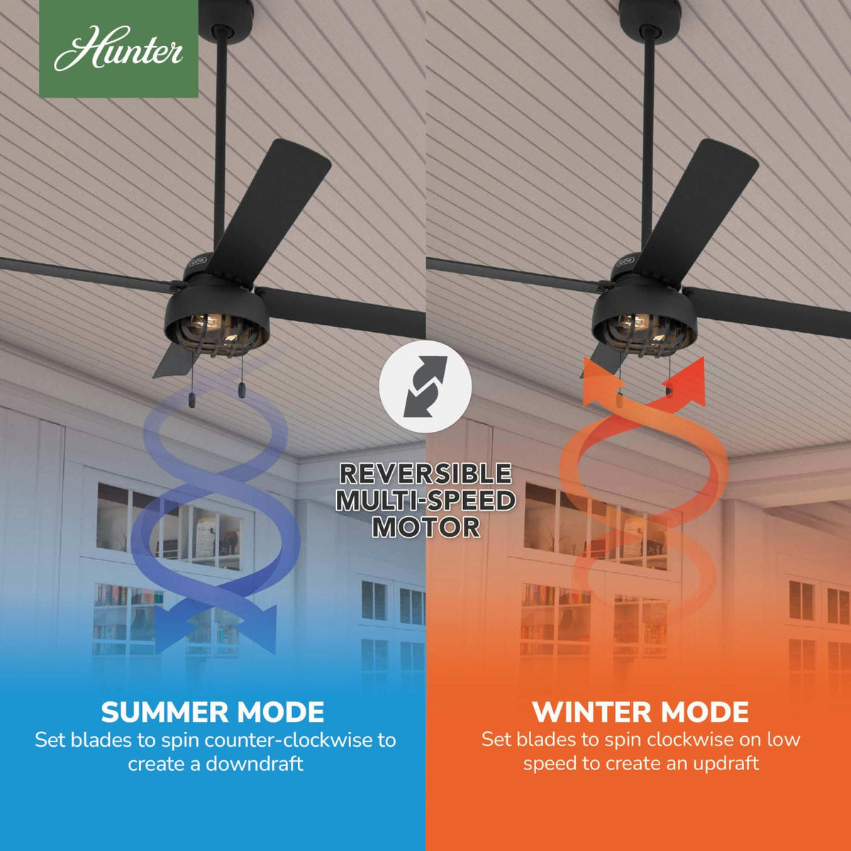 Spring Mill Outdoor with LED Light 52 inch