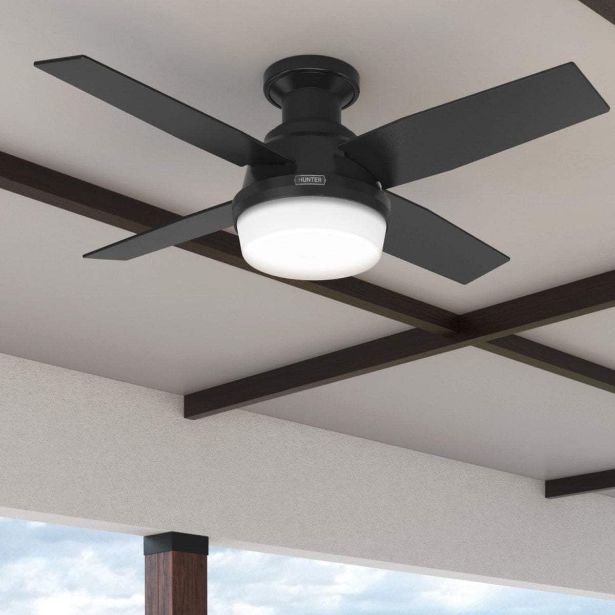 Dempsey Low Profile Outdoor with LED Light 44 inch