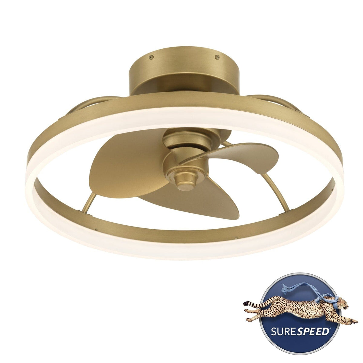 Avel Indoor SureSpeed Low Profile Fandelier 20 inch with Light and Remote