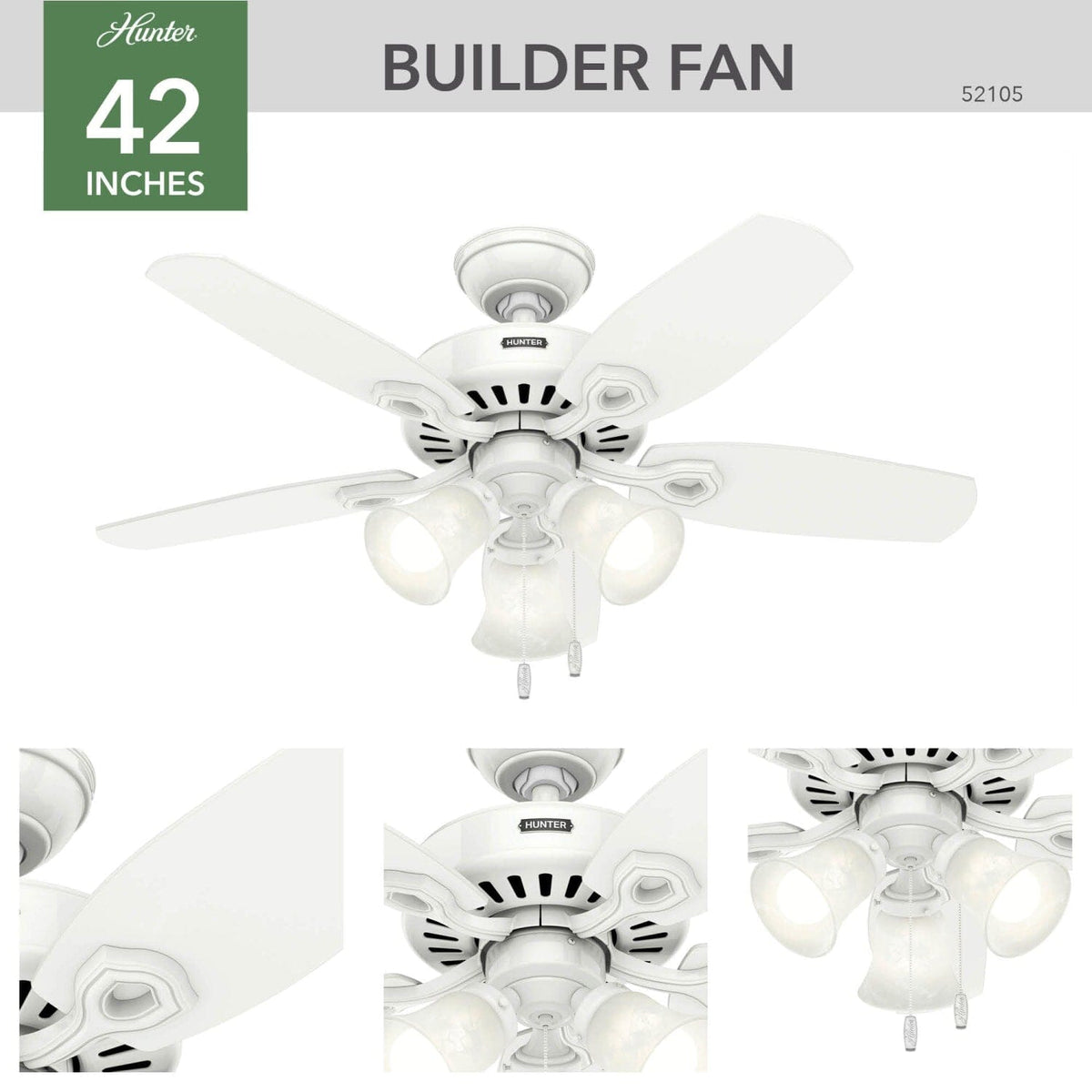 Builder with 3 Lights 42 inch