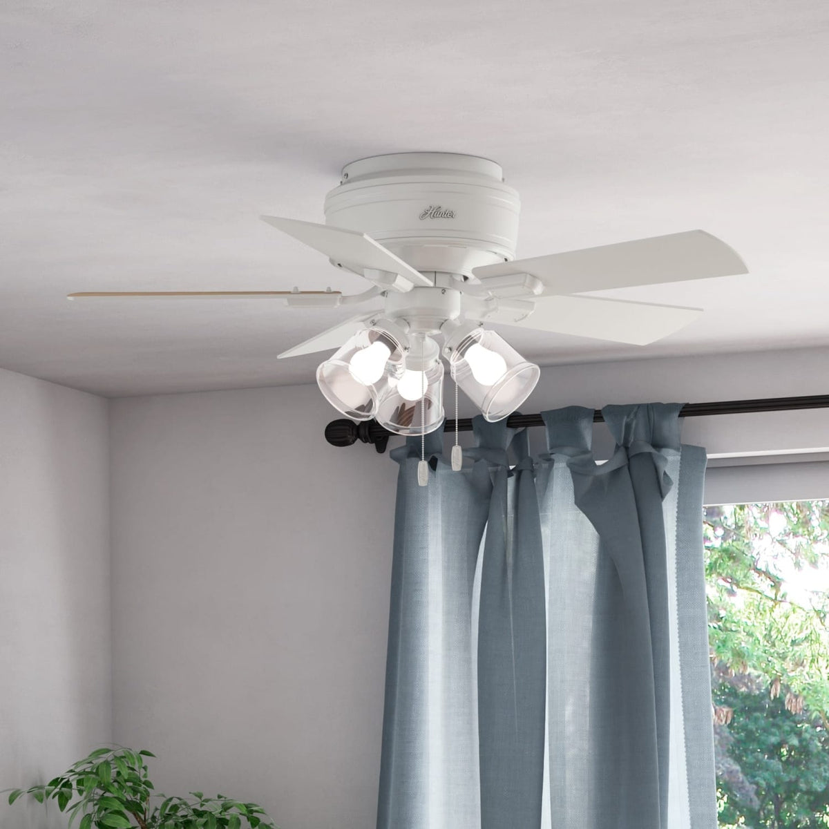 Crestfield Low Profile with 3 Lights 42 inch